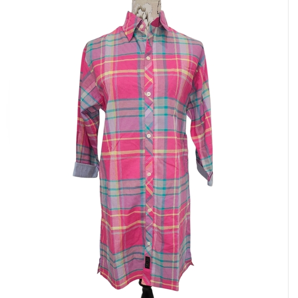 Ralph Lauren Dresses & Skirts - Ralph Lauren, Plaid Button-Up Shirt Dress, NWOT, Size Small